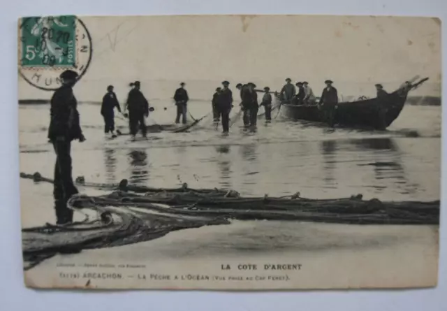 CPA. Arcachon. Cap Féret. Pêche à l'océan. La côte d'argent. 3