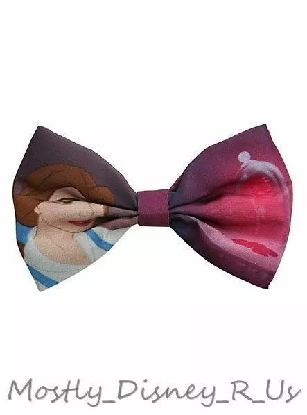 Neuf Disney Belle et la Bête Ruban Noeud Cravate Cheveux Pince Broche Costume