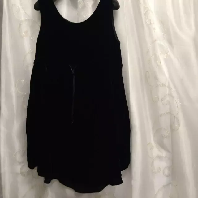 Yohji Yamamoto Velor Mini Dress Black Size 1