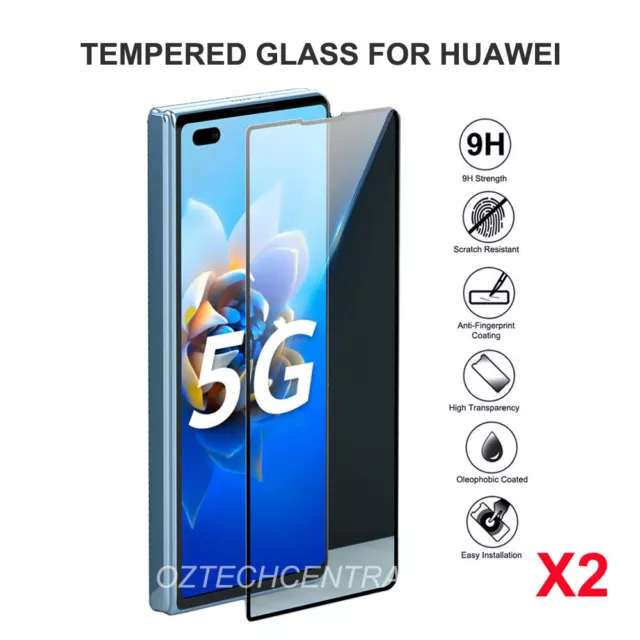 2X Huawei Nova 11 9 8 7 5 4 P50 40 30 Full Cover Tempered Glass Screen Protector