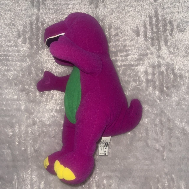 VINTAGE 1998 BARNEY The Dinosaur Talking 14" Plush Stuffed Animal