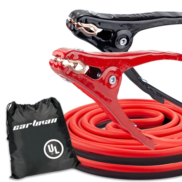 10 Gauge 12 Feet Jumper Cables Listed Heavy Duty Booster Cables wi...