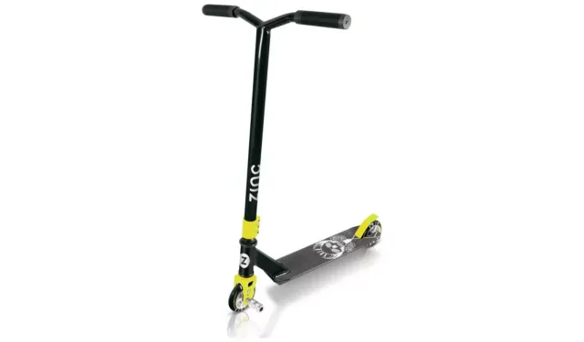 Zinc Void Stunt Scooter With Two Wheels And Stack Clamp For 8 Years Plus Kids