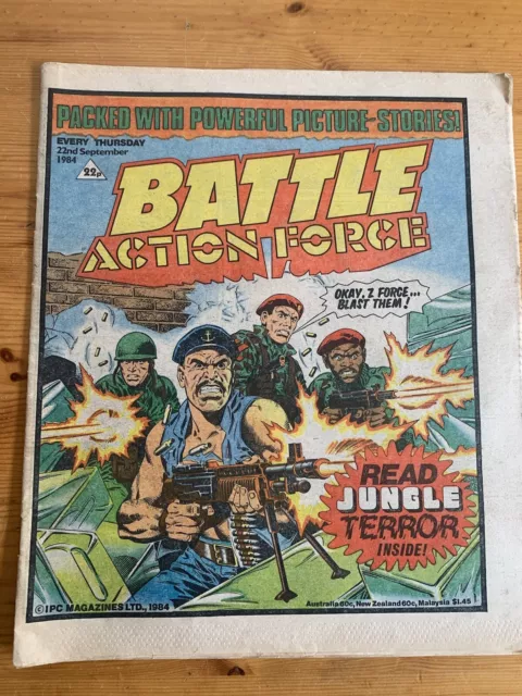 Battle Action force comic good condition no rips or pen marks 22 September 1984