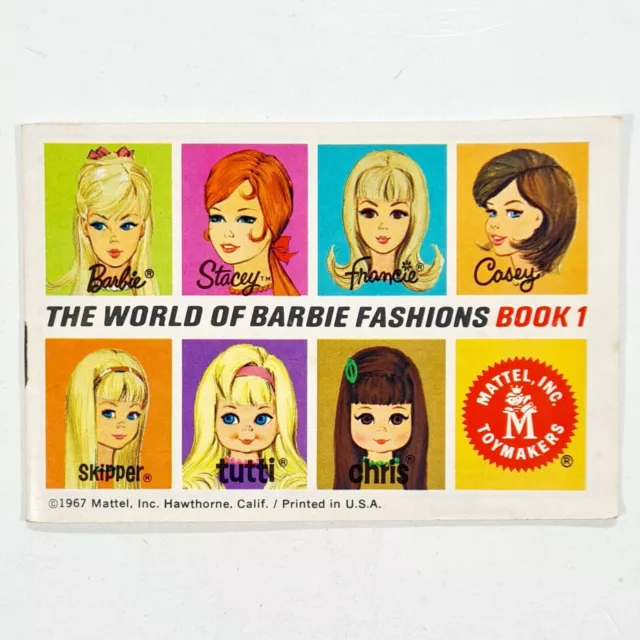 1967 Mattel Brochure The World Of Barbie Fashion Book 1 Stacy Skipper Tutti