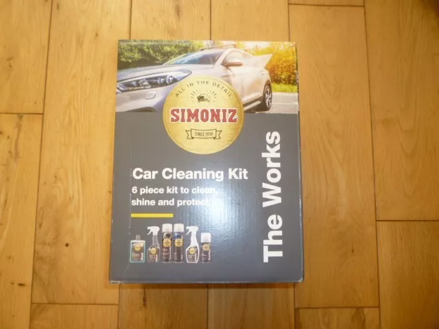 SIMONIZ CAR CARE KIT 6PC SET CLEAN SHINE PROTEC