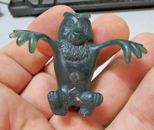 Vintage 1960s Cereal Box toy, Winnie the Pooh spoon sitter, Owl