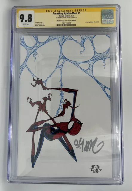 Amazing Spider-Man  #1 Signed By Skottie Young Vrigin Variant CGC 9.8 - Signed