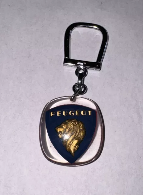 PORTE CLÉ BOURBON ESSO PEUGEOT Key Ring 1960s