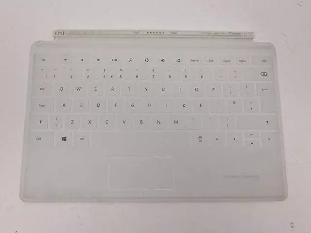 Microsoft Surface Touch Cover 2 Backlight White UK Qwerty Layout Used No Box
