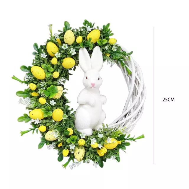 (x'x) Corona acrilica di uova di coniglio di Pasqua da appendere per interni esterni ornamenti casa