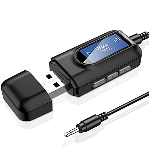 Adaptateur Bluetooth Audio 5.0, émetteur sans Fil 2 en 1, transmetteur USB Bluet