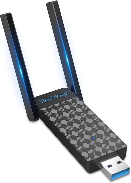 Clé WiFi USB AC1300 Mbps Dual Band | 2 Antennes 5dBi | USB 3.0 | Compatible Windows 11/10/8/7/XP