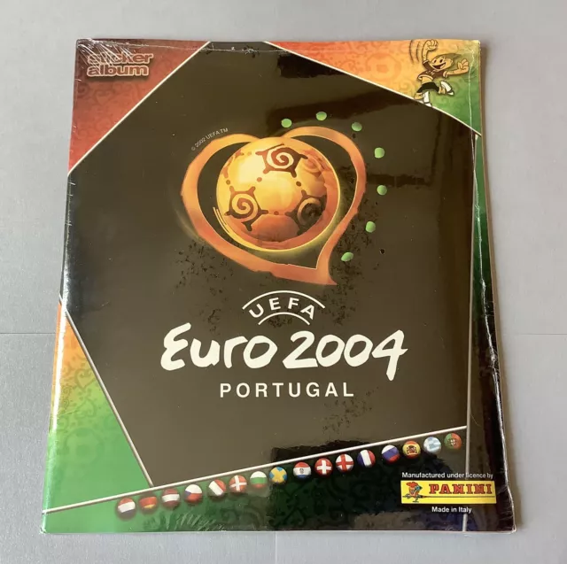 Panini Euro 2004 Portugal Complete Factory Sealed Sticker Set And Empty Album