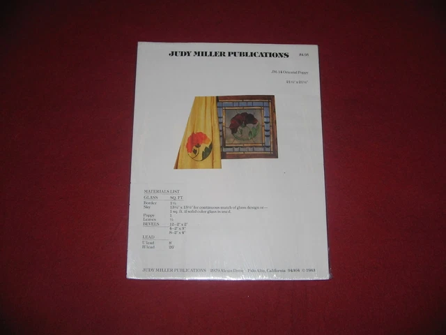 Tiffany-Vorlagen , Fensterbilder , Judy Miller , JM 14 Oriental Poppy