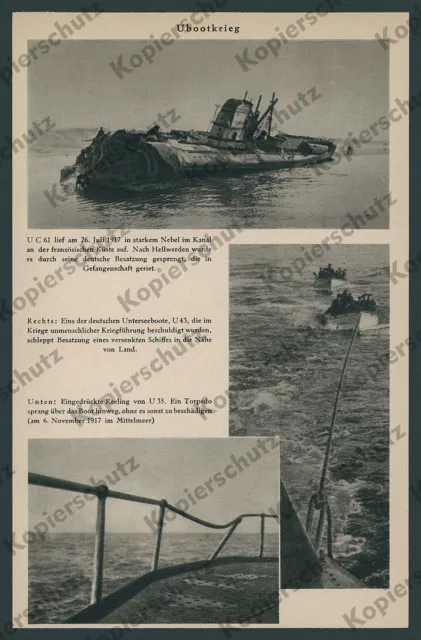 Kaiserliche Marine U-Boot SM U C 61 Kptl Georg Gerth U 43 Sieg U 35 Perière 1917