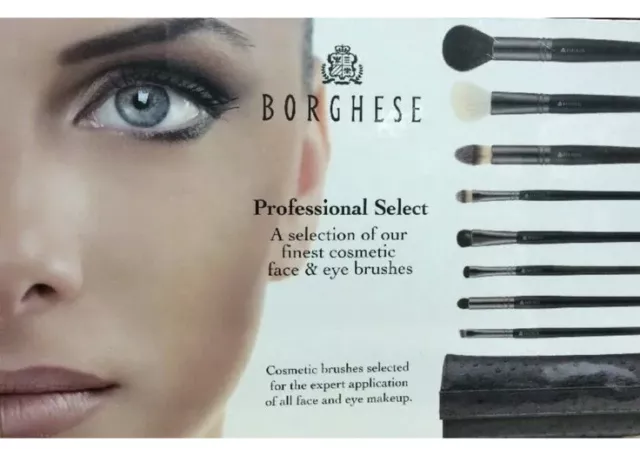 Borghese A Selection Of The Finest Cosmetic Face & Eye Brushes 8 Pcs.