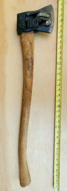 Spring Loaded Hatchet VINTAGE CHOPPER 1 U.s.a. Spring Loaded Axe Splitting Maul Wth Nice ...