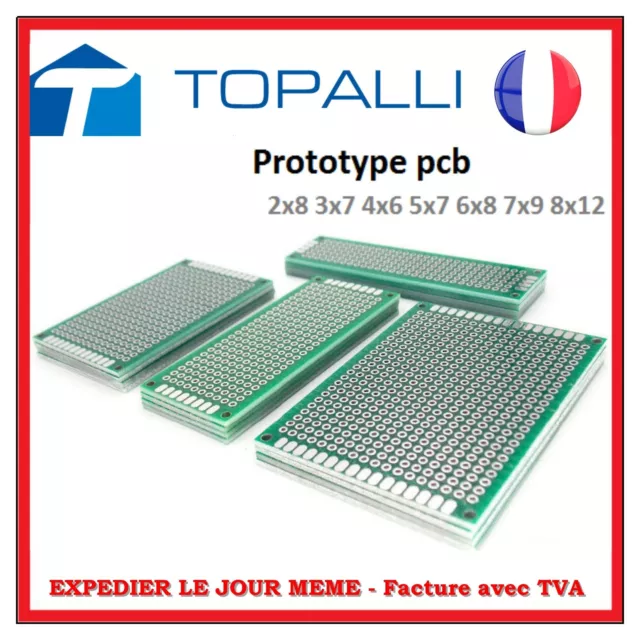 10PCS Universal Double Side Prototype PCB Board Breadboard Panel 4x6cm TE254