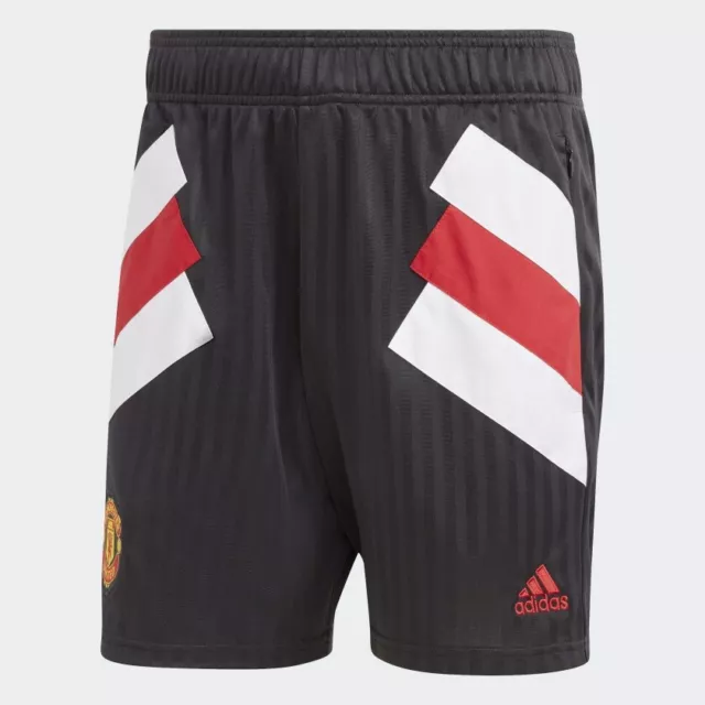 Pantalones cortos de fútbol americano Manchester United Home Retro Icon - 2023 Adidas