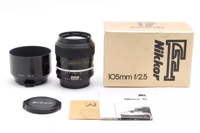 [TOP Mint-in Box] Nikon Ai Nikkor 105mm f2.5 MF Telephoto Lens from JAPAN