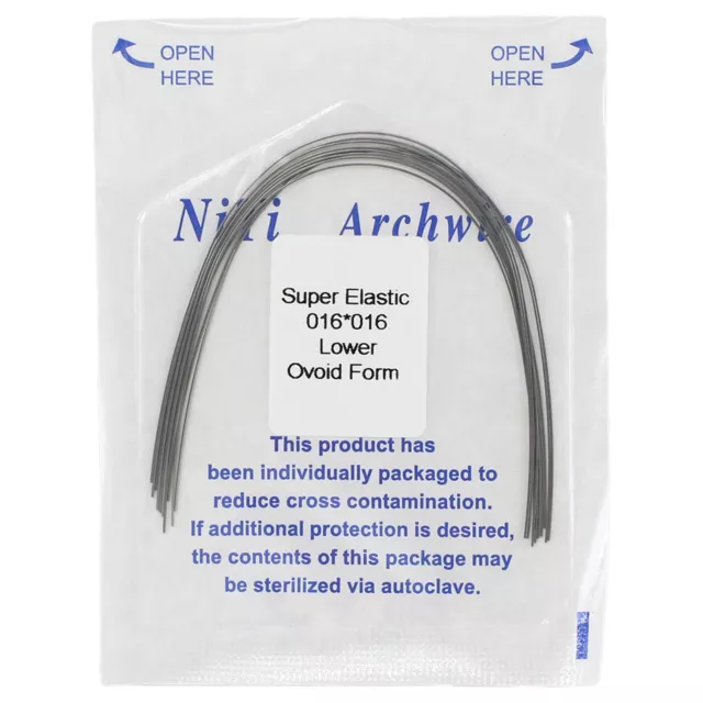 10*Dental Orthodontic NiTi Arch Wire Rectangular Arco Ortodoncia Ovoid Natural 2