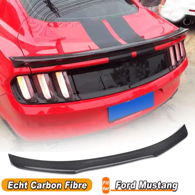 CARBON SPOILER HECKSPOILER Abrisskante Lippe für Ford Mustang GT Coupe  2015-2018 EUR 166,24 - PicClick DE