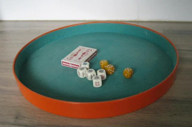 PISTE ANCIEN RARE Plateau De Bistrot Feutrine Jeu de dés 421 RICARD EUR 39,95 - FR