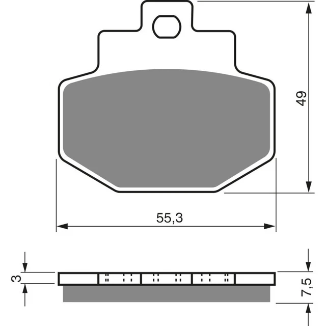 PLAQUETTES DE FREIN Arrière Compatible Leonart Spyder 125 2013 - 2014