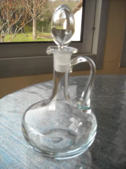 Ancienne Tres Belle Carafe En Cristal