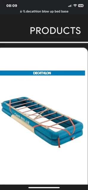 Decathlon inflatable bed base hotsell