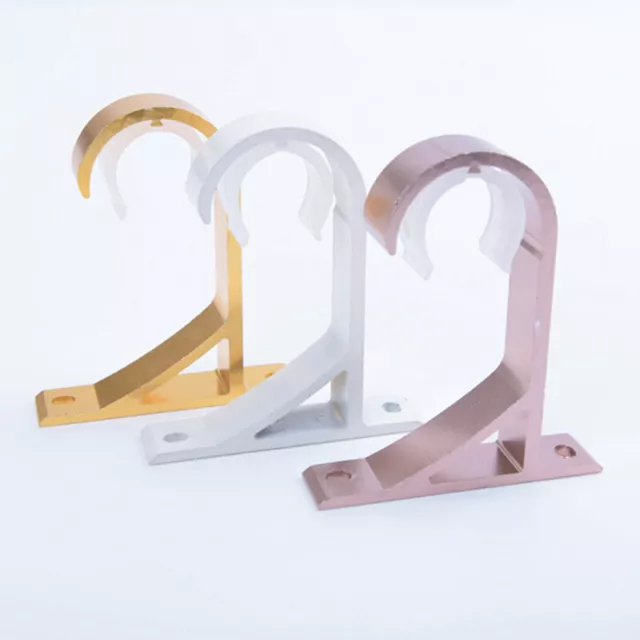 Curtain Rods Holder Heavy-Duty Curtain Rod Bracket Support Aluminum Alloy BB
