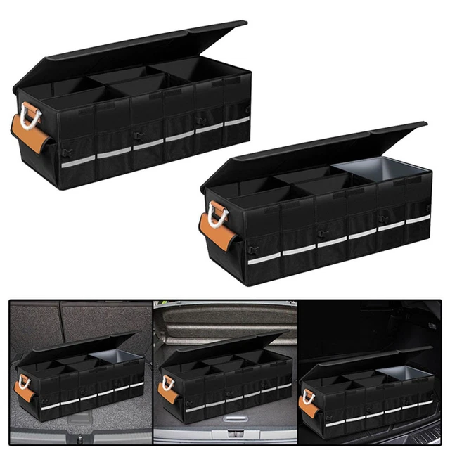 CYBERNOVA Multipurpose voiture SUV plus grande Organizer Pliable Pliable Cargo Storage Boot Organisateur/Heavy Duty Jumbo Shopping Bag Tidy Storage - Voiture et outil Organizer