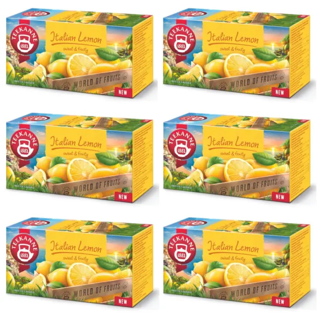TEEKANNE - Italian Lemon -Früchtetees mit Zitronen&Honiggeschmack-6x20 Teebeutel