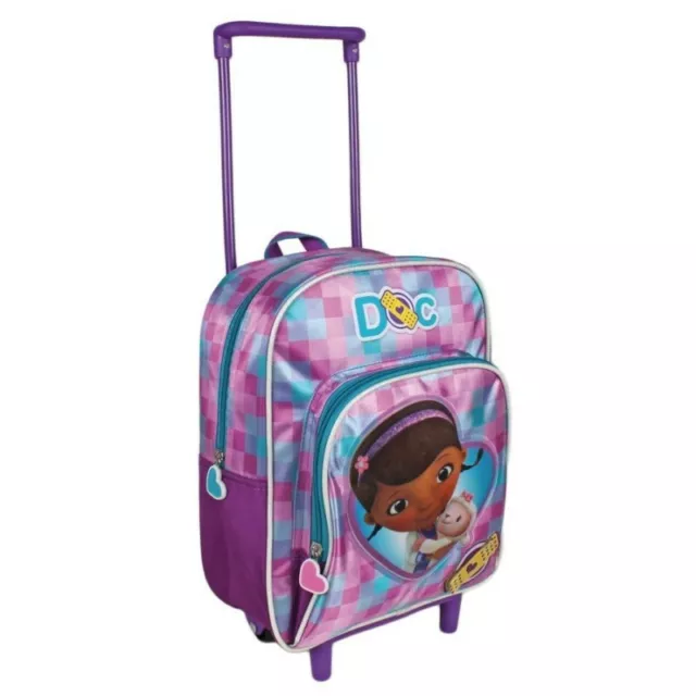 DISNEY Backpack Trolley For School Doc Peluche 29 cm