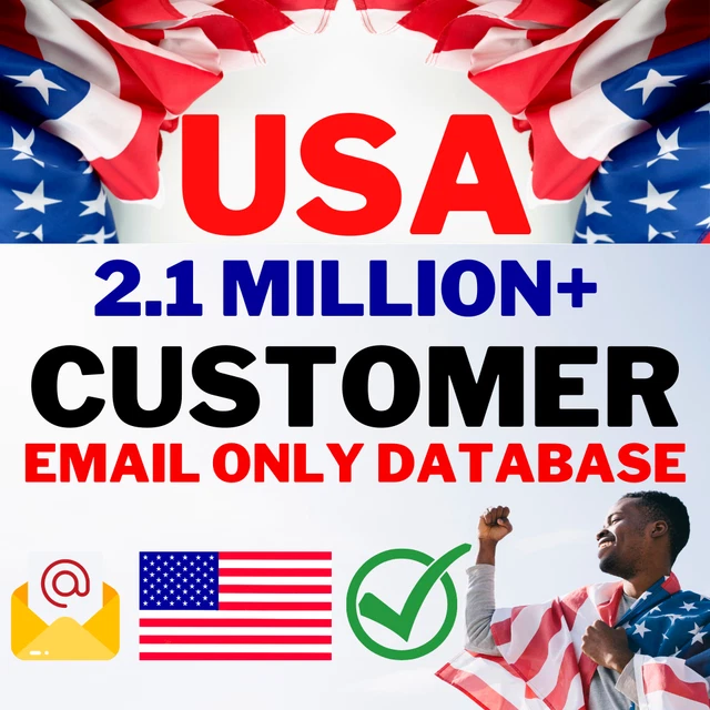USA Email List of Consumer, USA Customer Email Only Database - Fast Delivery
