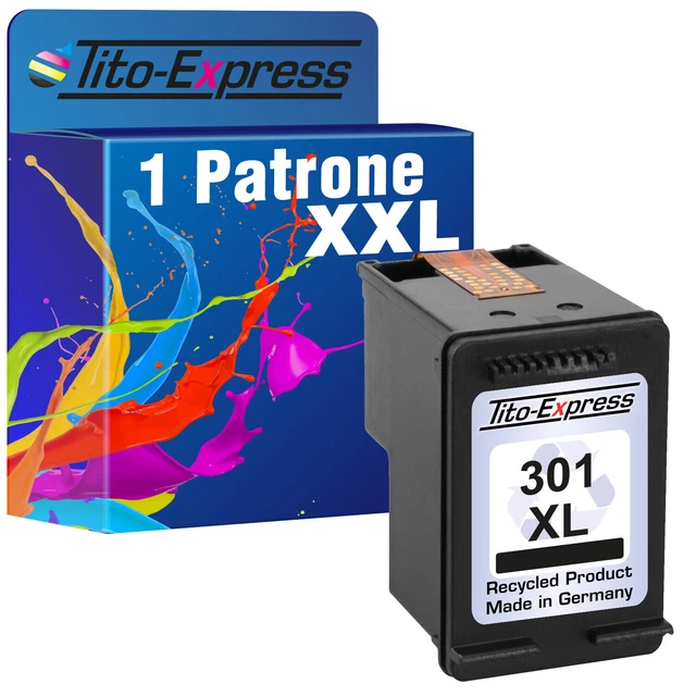 Cartuccia XXL Black PlatinumSeries per HP 301XL 1000 1010 1050 1050A 1055 1510 1514