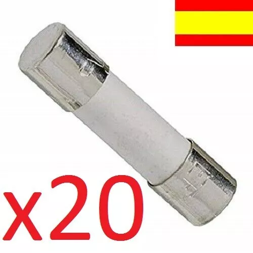 Fusible ceramico 2A/ 250V  5x20mm - 20 unidades