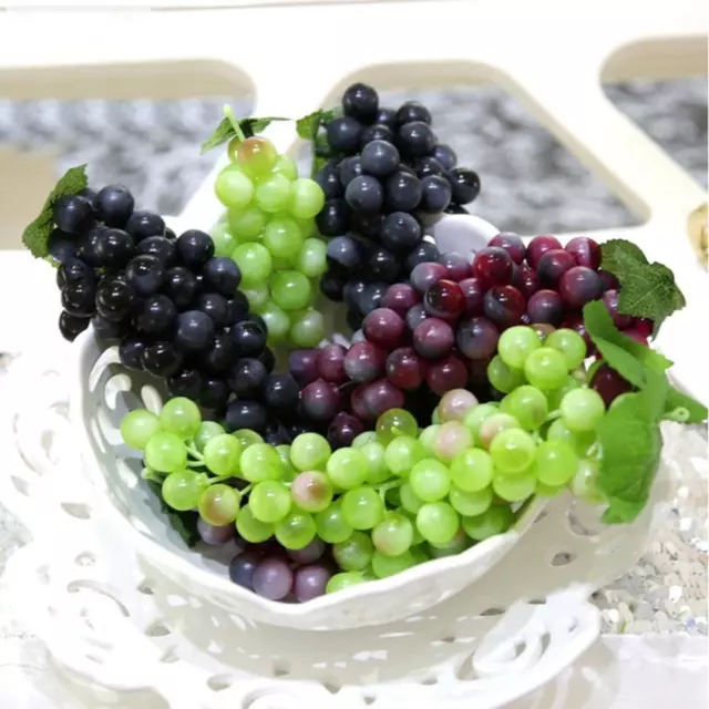 Party Plastic Wedding Lifelike Artificial Fruit Simulation Grapes Home Decor