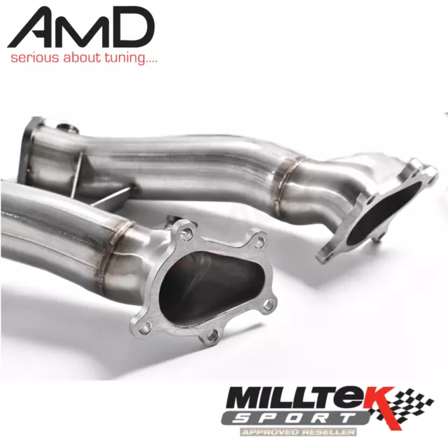 Milltek Primary Downpipes FITS Nissan GTR R35 SSXNI013 Cat Rep Race Pipes