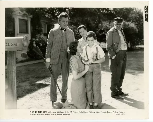 Vintage 8x10 Photo This Is the Life 1935 Jane Withers Sally Blane Sidney Toler