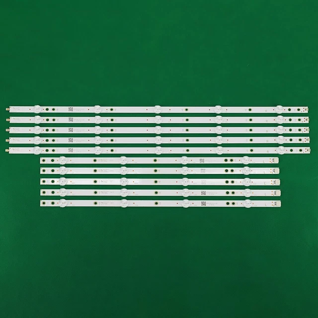 10 Barrettes LED Rétroéclairage Pour TV Philips 50PUS6272 / 50PUS7303/12
