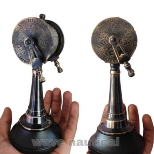 Antique Beautiful Brass Ship Engine Room Telegraph Marine Working Ring Bell 7"