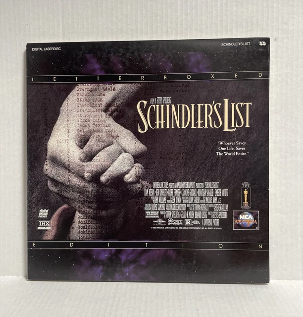 SCHINDLER'S LIST ON 2 THX Letterboxed LaserDisc 41927 8.99 PicClick