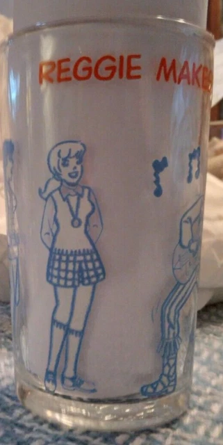 Vintage Archie 1971 Welch's Jelly Character Glass Reggie Makes The Scene, A.C.P