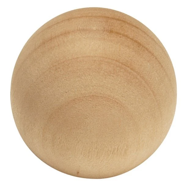 Pair of P180-UW Unfinished Wood  1 1/4" Cabinet Knob Pulls Hickory Woodcraft