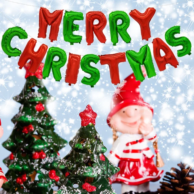 2 Sets Frohe Weihnachten-Banner Film Hochzeitsdeko Weihnachtsdeko