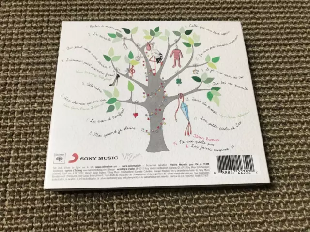 ALBUM CD DIGIPACK 16T CELINE DION SANS ATTENDRE (2012) avec duo JOHNNY HALLYDAY 3