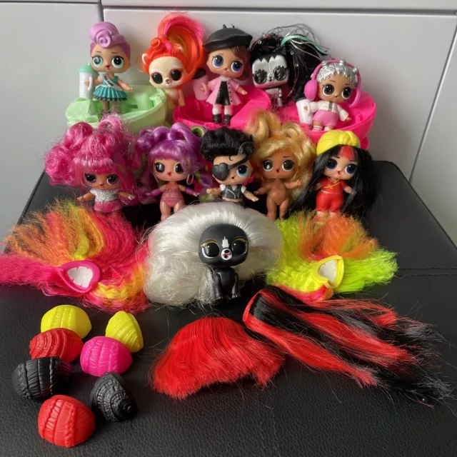 LOL SURPRISE DOLL Bundle x11 8 Dolls 3 Pets Beats Posh Miss