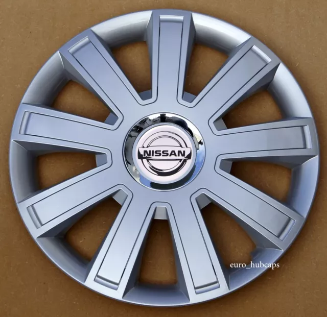Silver 16" wheel trims, Hub Caps, Covers to fit Nissan Primastar